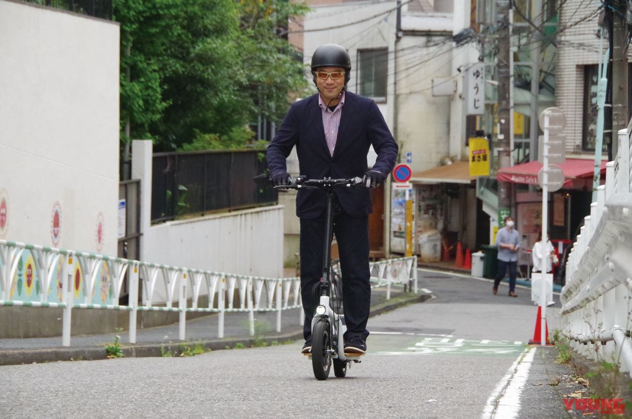 |立ち乗り電動スクーター「クロススクーター ロム」試乗レポート【チョイ乗りが楽しい原付】