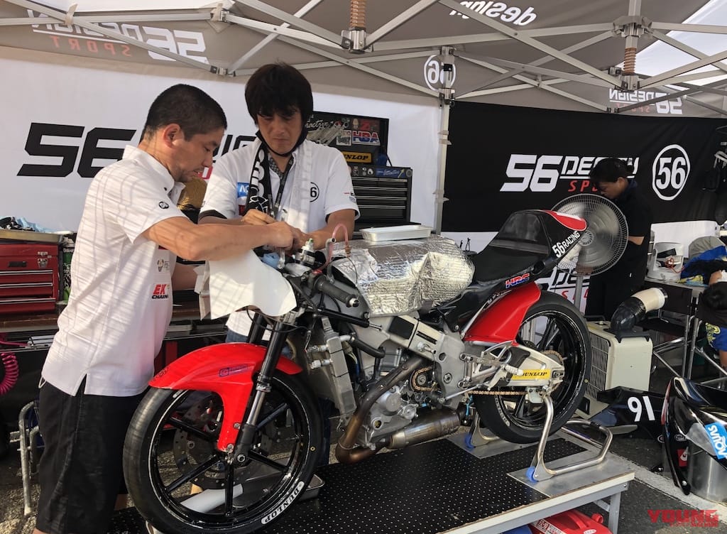 |56RACINGの若武者・小田喜阿門がロードレースデビュー! 予選では自己ベストでフロントローに並ぶ