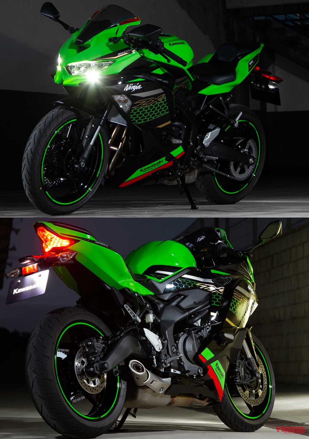 |ニンジャZX-25Rは街乗り&ツーリングにも対応する実用的ユーティリティを兼備