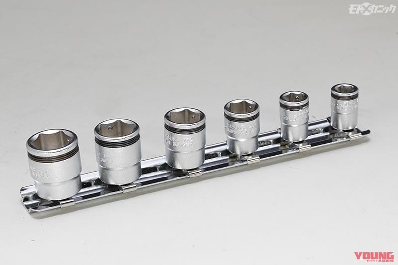 ko-ken 1/4ナットグリップソケットセット RS2450MS/6|差込角1/4の小さめソケット工具は普段のバイクメンテナンスで重宝〈ko-ken〉