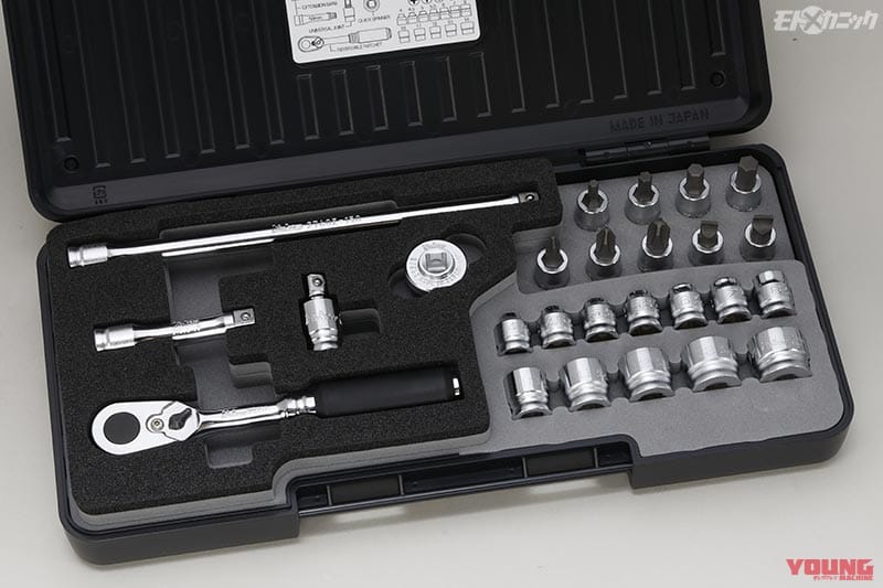 ko-ken Z-EAL 1/4セット P2285Z|差込角1/4の小さめソケット工具は普段のバイクメンテナンスで重宝〈ko-ken〉