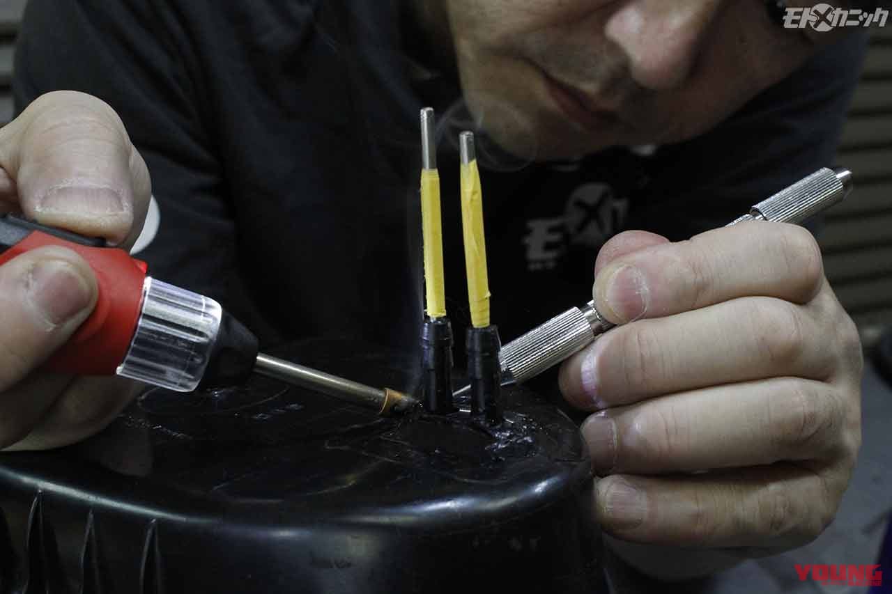 |プラスチック樹脂亀裂の恒久修理は接着ではなく”溶着”で〈ストレート リペアキット〉