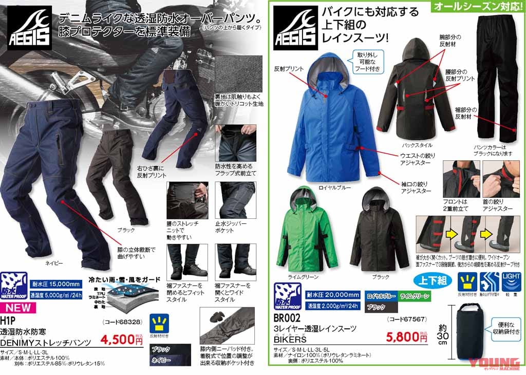 ワークマン2020秋冬カタログ|ワークマンが2020秋冬カタログ発表、バイク用に使えそうなのは?【電熱ベスト&パンツも登場】