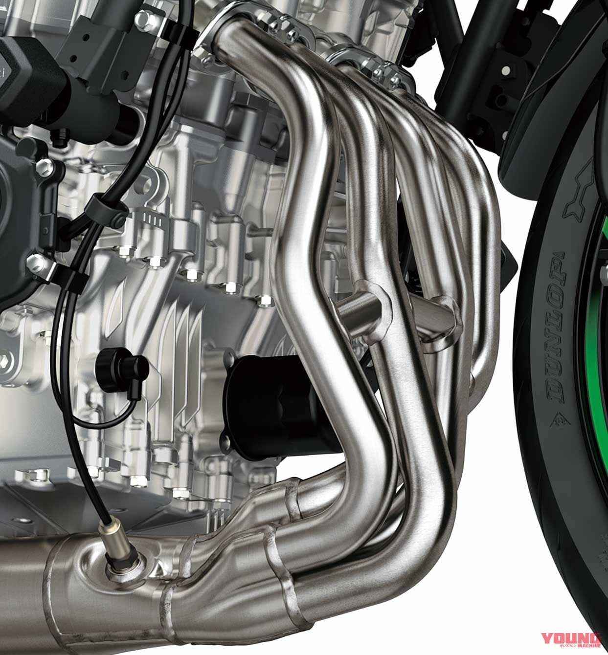 |ニンジャZX-25R 官能スクリーミング直4エンジンはクラス最強45ps/ラムエア46ps