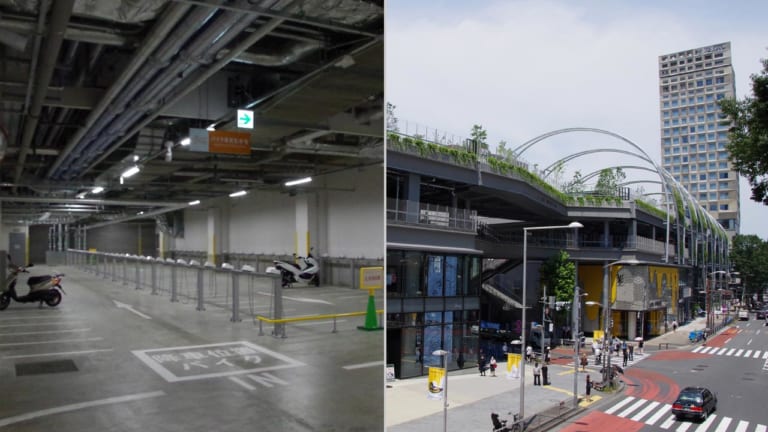 渋谷の公有地商業施設にバイク駐車場99台分設置〈官民連携事業・ミヤシタパーク〉|渋谷の公有地商業施設にバイク駐車場99台分設置〈官民連携事業・ミヤシタパーク〉