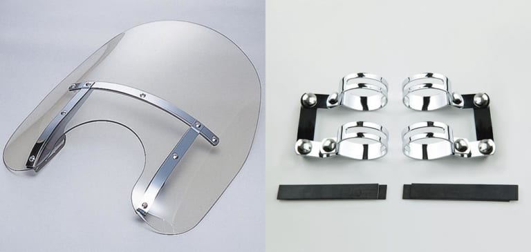 レブル250/500 カスタムヘヴィデューティー ウインドシールド|ナショナルサイクル|’20年9月のおすすめカスタムパーツ×8選【レブル250用フロントパイプetc.】