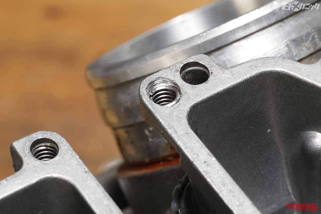 なめた雌ネジをステンレス製リコイルで完全修復|なめた雌ネジをステンレス製リコイルで完全修復【適正トルクで締め付けもOK】