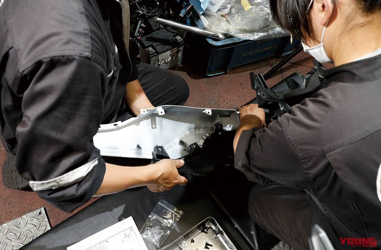 |YMラボ ADV150ラリーカスタムプロジェクト#8【ペイント済みパーツの装着は慎重に】