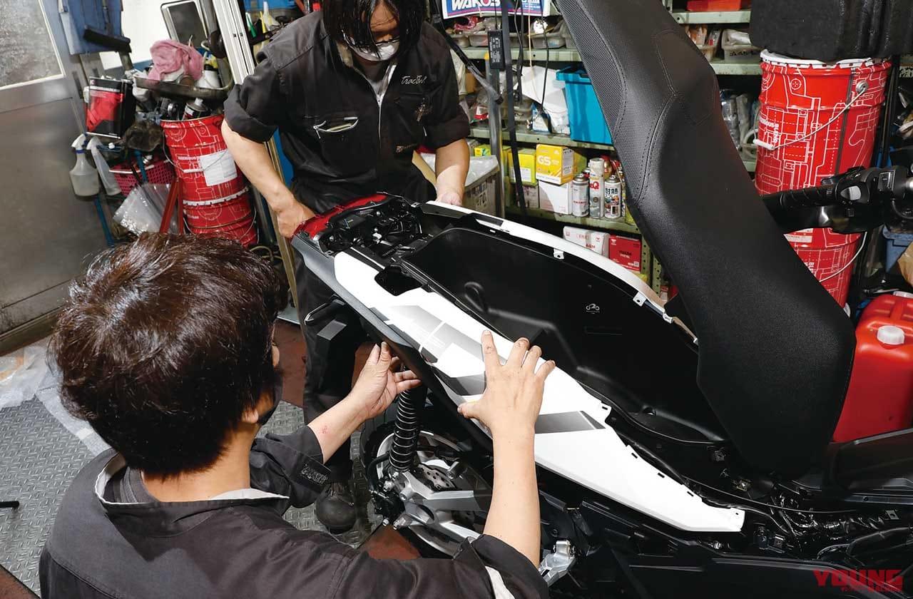 |YMラボ ADV150ラリーカスタムプロジェクト#8【ペイント済みパーツの装着は慎重に】