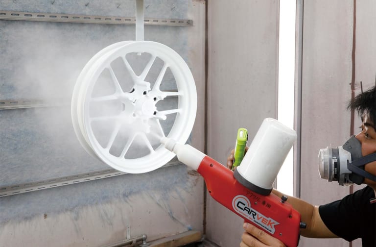 カーベックでYMラボADV150ラリーカスタムをパウダーコート|YMラボ ADV150ラリーカスタムプロジェクト#5【ホイールとガードをパウダーコート】