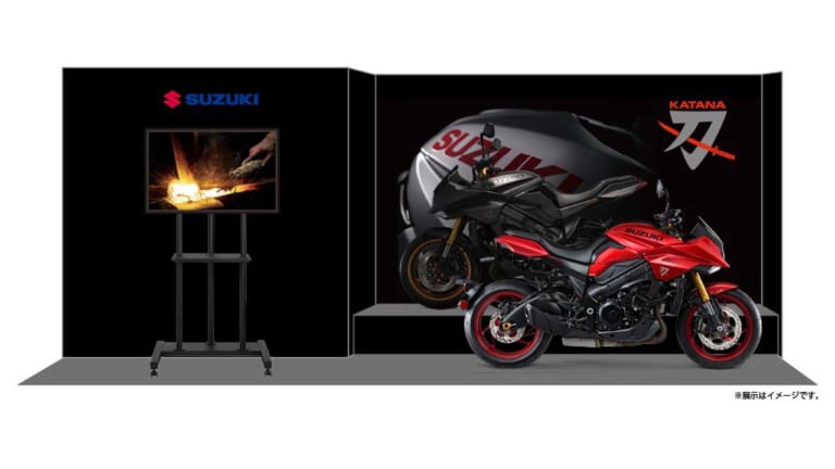 スズキ「KATANA 特別色」が一般初公開！ レッドおよびマット