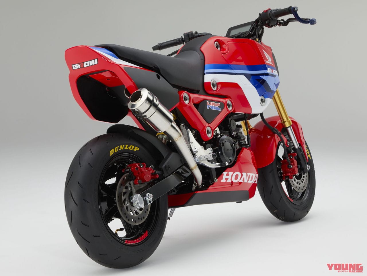 ホンダ レーシング(HRC)GROMレースベース車|新型グロムのHRC仕様レースベース車が発表! ホンダレーシング謹製ECU、ハーネス装備