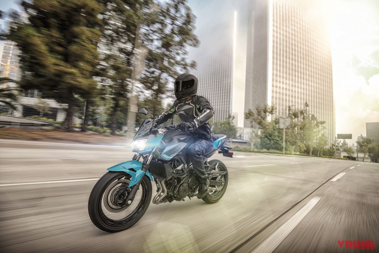 |カワサキ「Z250」の2021年カラー登場! 独特な青緑×黒と赤×黒で本日11/6発売