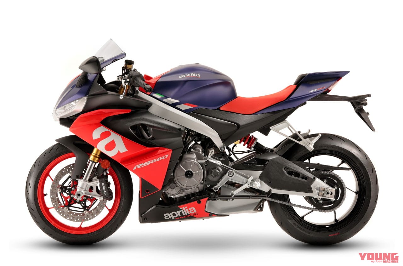 アプリリア Rs660 正式発表 装備重量1kgに100馬力の並列2気筒エンジン Webヤングマシン 最新バイク情報 アプリリア Rs660 正式発表 装備重量1kgに100馬力の並列2気筒エンジン Webヤングマシン 最新バイク情報
