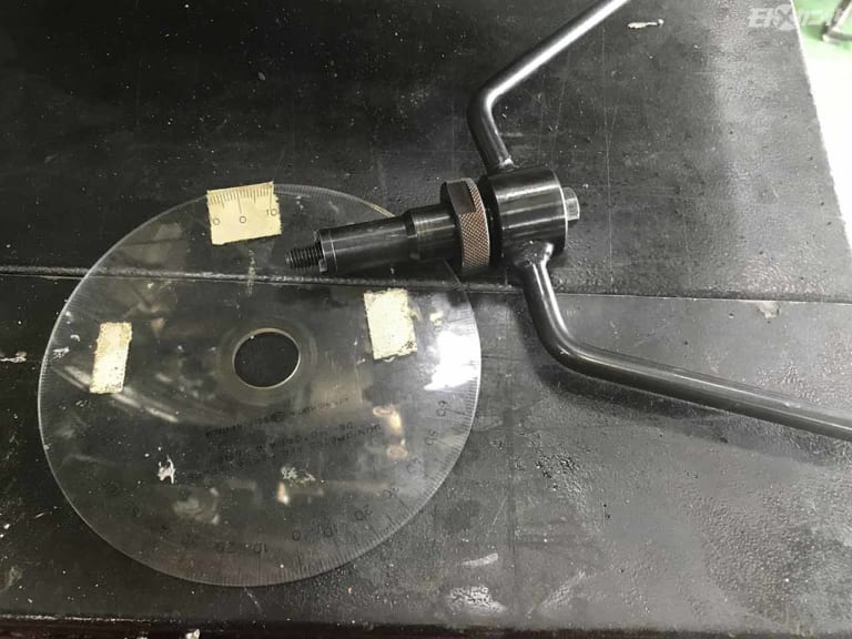 ’72ドゥカティ750改フルレストア|ドゥカティ純正点火時期確認用分度器円盤|’72ドゥカティ750改フルレストア【ツインプラグ点火系はASウオタニSPII特注仕様】