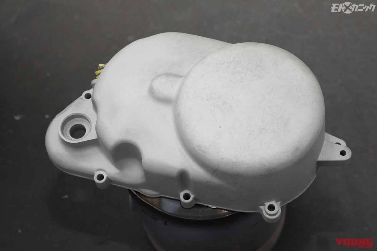 |ヤマハ旧車チャピィをバラしてパーツ再塗装【エンジンカバーはガンコート|カーベック】