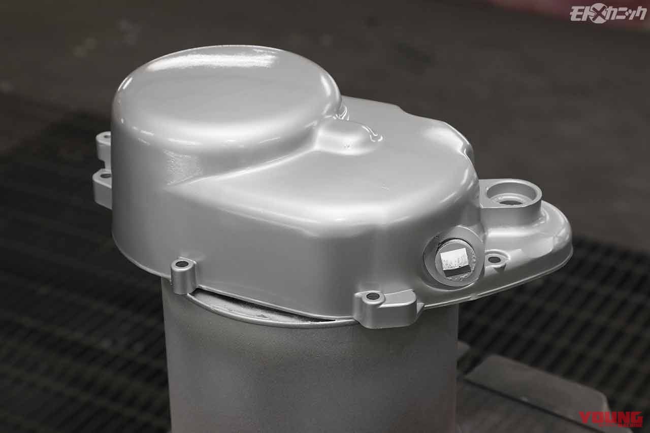 |ヤマハ旧車チャピィをバラしてパーツ再塗装【エンジンカバーはガンコート|カーベック】