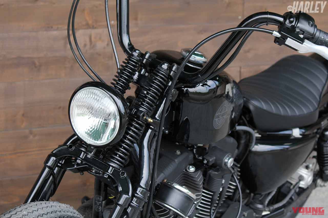 |ハーレー スポーツスターXL1200Rカスタム【スプリンガーフォークをボルトオン】