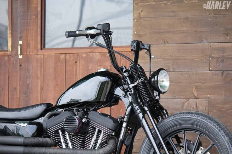 ハーレーダビッドソン スポーツスターXL1200Rグリーミングワークス カスタム|ハーレー スポーツスターXL1200Rカスタム【スプリンガーフォークをボルトオン】