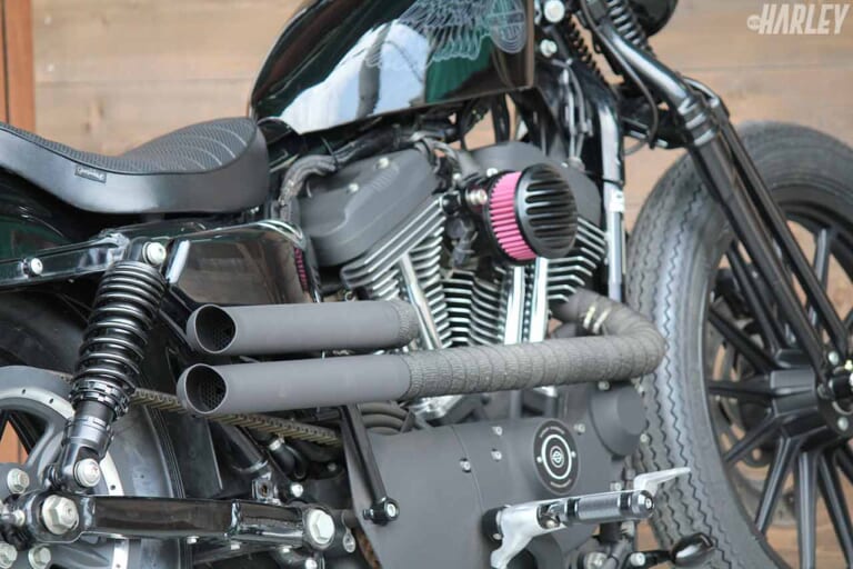 ハーレーダビッドソン スポーツスターXL1200Rグリーミングワークス カスタム|ハーレー スポーツスターXL1200Rカスタム【スプリンガーフォークをボルトオン】