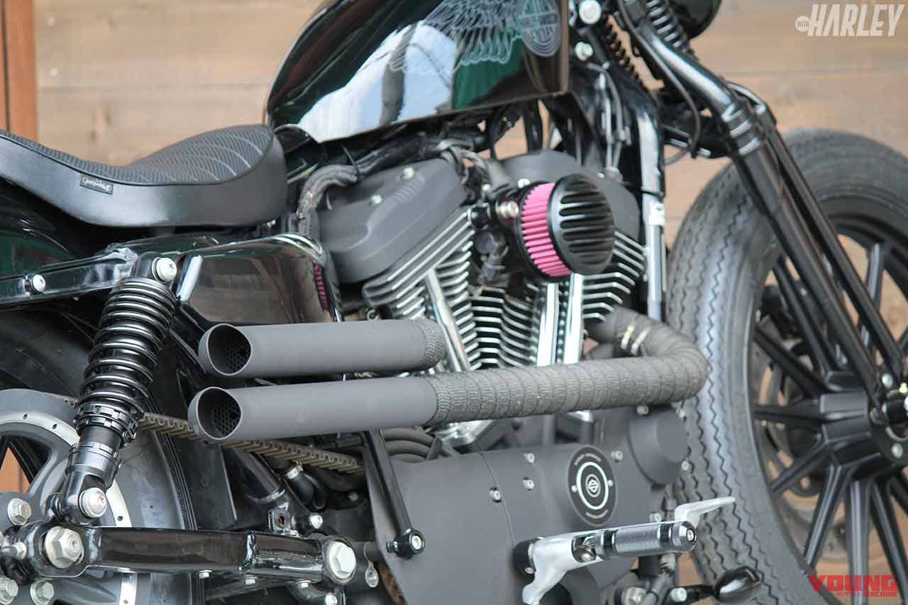 |ハーレー スポーツスターXL1200Rカスタム【スプリンガーフォークをボルトオン】