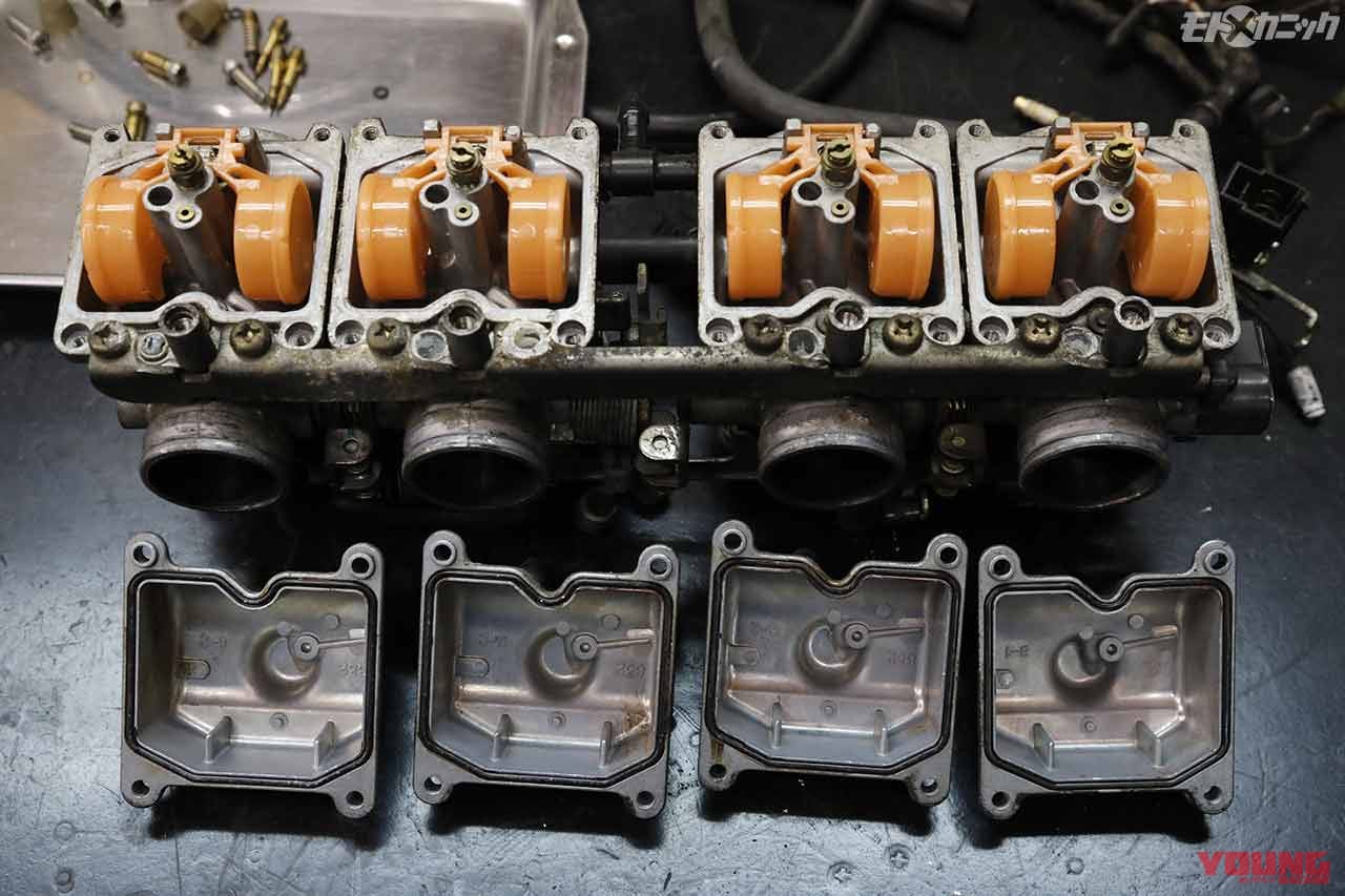 カワサキZR-7用CVKキャブレターをKZ900LTDに流用|カワサキZR-7用CVKキャブレターをKZ900LTDに流用〈分解/洗浄/復元編〉