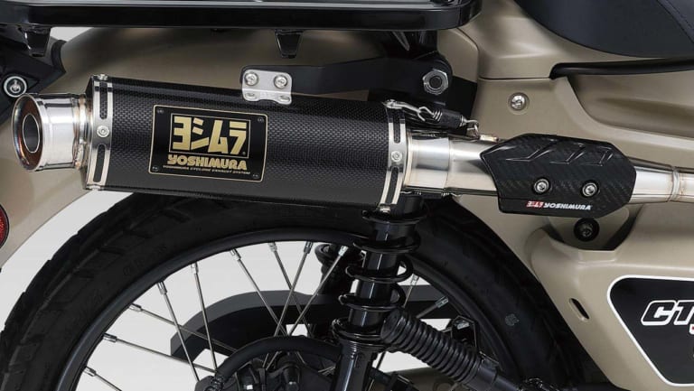 ヨシムラ 機械曲GPマグナム サイクロン タイプアップ エクスポートスペック 政府認証マフラー for CT125ハンターカブ|CT125ハンターカブに走る楽しさをプラスするヨシムラマフラー「GPマグナム」