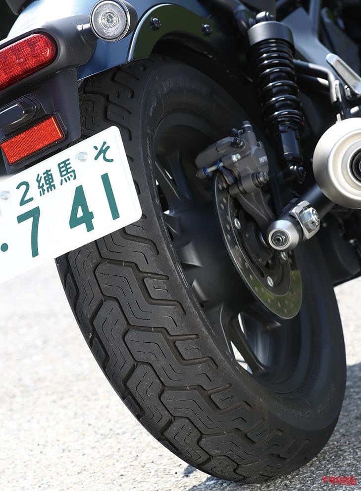 岡崎静夏のホンダ レブル250試乗インプレッション|タイヤ|岡崎静夏のホンダ レブル250試乗インプレ〈後編〉【リラックスして楽しむのにピッタリ】