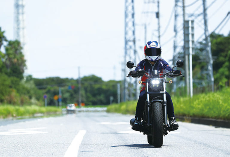 岡崎静夏のホンダ レブル250試乗インプレッション〈後編〉【リラックスして楽しむのにピッタリ】|岡崎静夏のホンダ レブル250試乗インプレ〈後編〉【リラックスして楽しむのにピッタリ】
