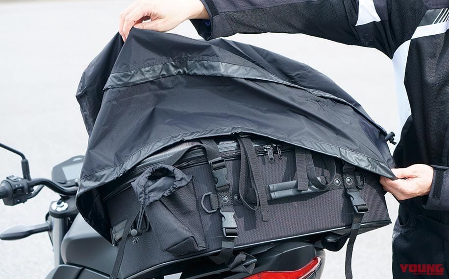 |モトフィズ キャンプテーブルシートバッグ試用インプレ【上面がテーブルに早変わり】