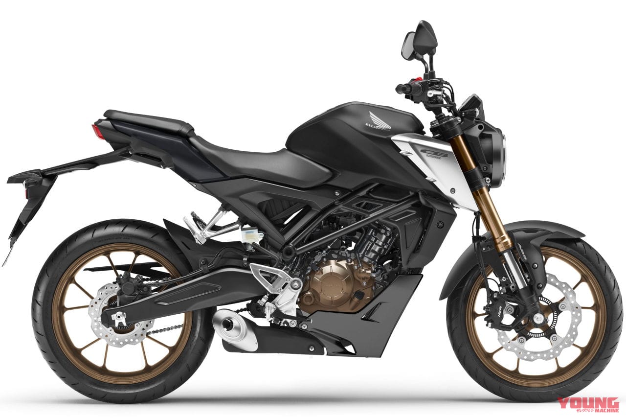 2021年モデル・ホンダCB125R|ホンダ「CB125R」は新エンジン搭載、ZX-25Rより太い「SFF-BP」倒立フォークを採用!