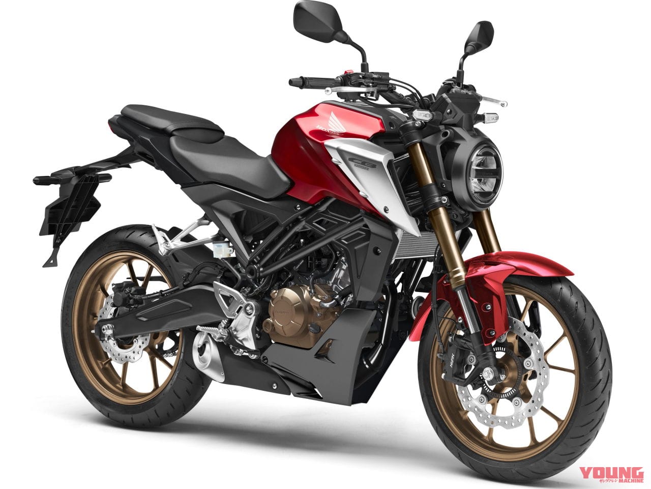 2021年モデル・ホンダCB125R|ホンダ「CB125R」は新エンジン搭載、ZX-25Rより太い「SFF-BP」倒立フォークを採用!