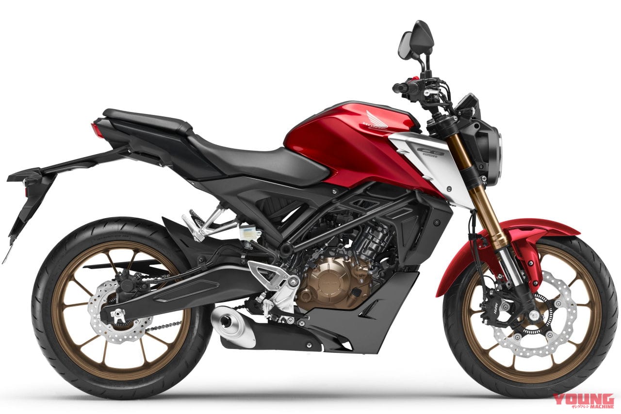 2021年モデル・ホンダCB125R|ホンダ「CB125R」は新エンジン搭載、ZX-25Rより太い「SFF-BP」倒立フォークを採用!
