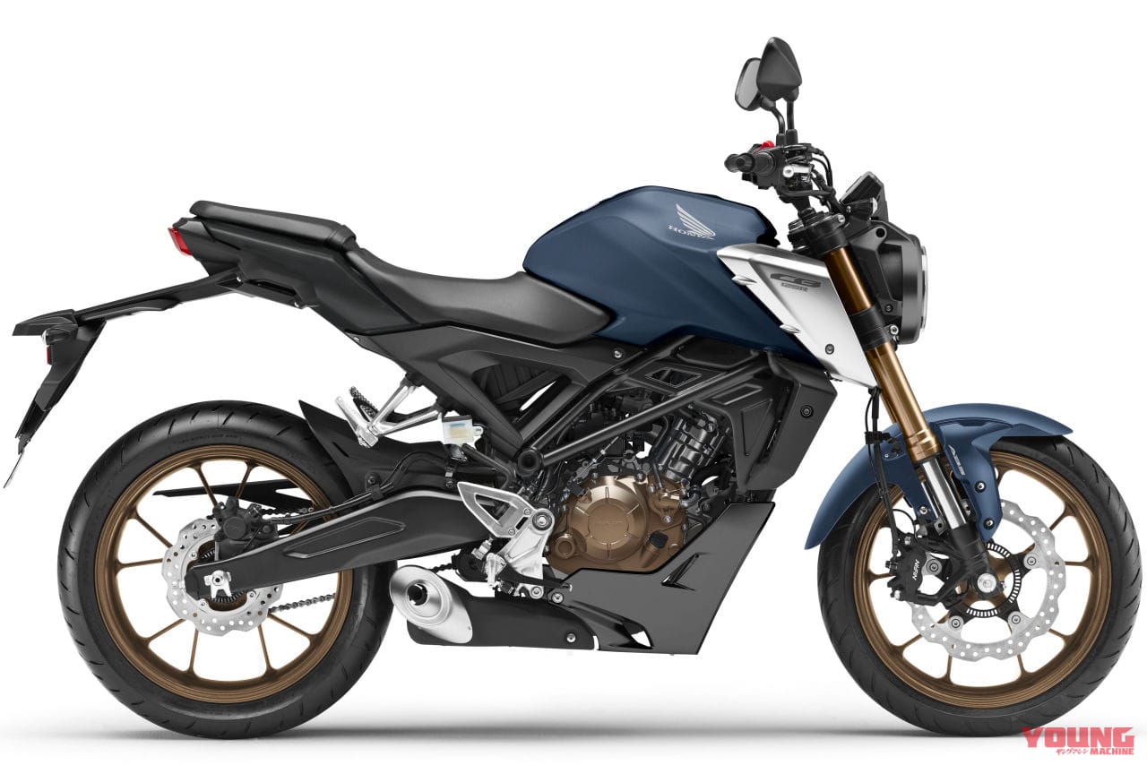 2021年モデル・ホンダCB125R|ホンダ「CB125R」は新エンジン搭載、ZX-25Rより太い「SFF-BP」倒立フォークを採用!
