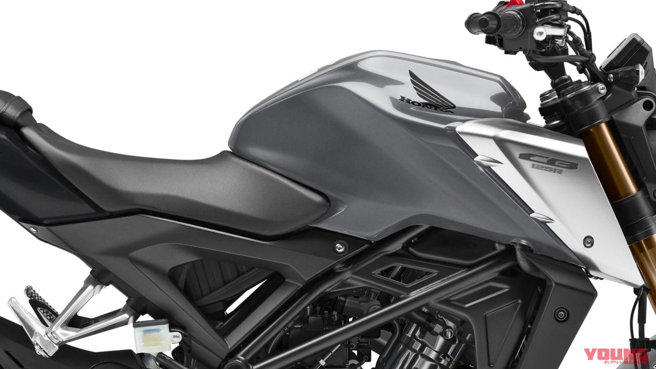 2021年モデル・ホンダCB125R|ホンダ「CB125R」は新エンジン搭載、ZX-25Rより太い「SFF-BP」倒立フォークを採用!