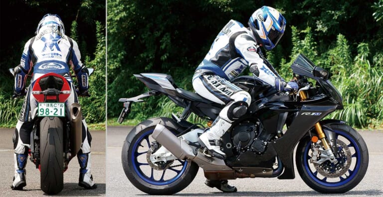 ヤマハYZF-R1M|ライディングポジション|YZF-R1/M vs CBR1000RR-R/SP 令和HYバトル〈#1 スペック編〉