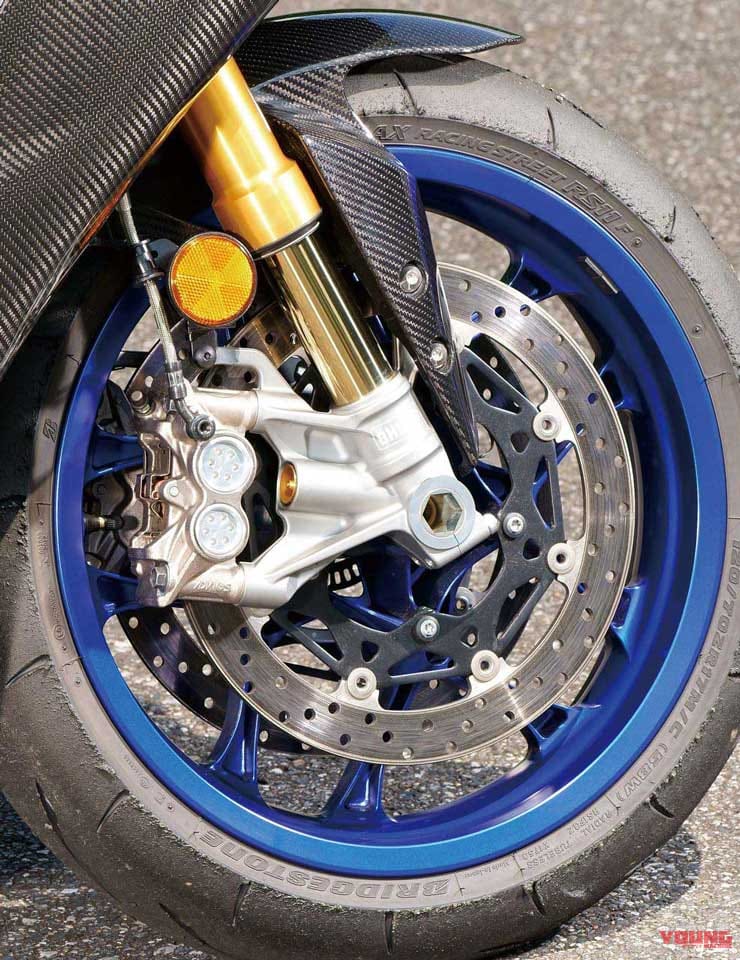 ヤマハYZF-R1M|フロントサスペンション&ブレーキ|YZF-R1/M vs CBR1000RR-R/SP 令和HYバトル〈#1 スペック編〉