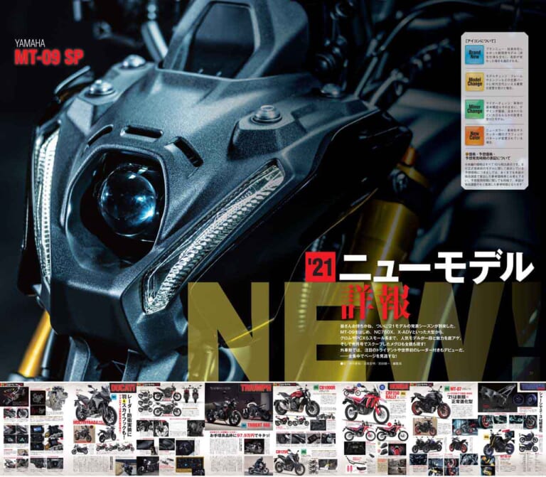 特集:'21ニューモデル詳報|ヤングマシン2021年1月号は新型グロムほか徹底解説『’21ニューモデル詳報』で11/24発売