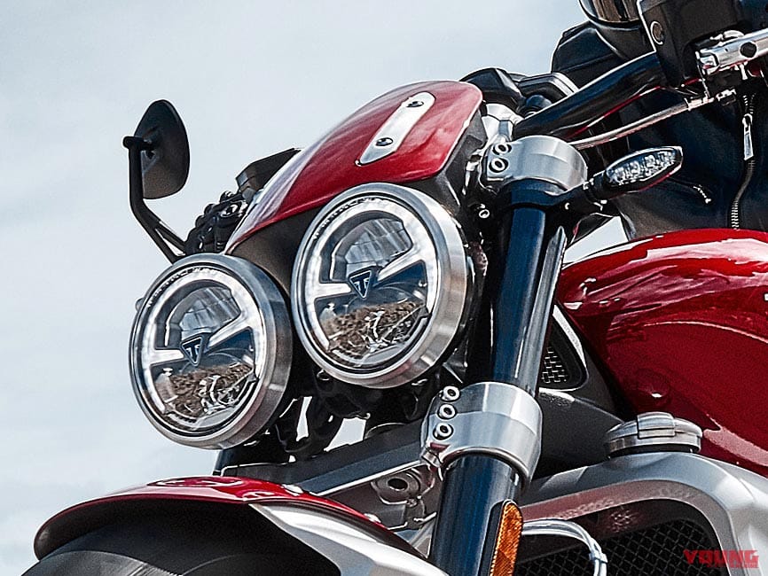 |バイク用デイライト=DRL装備解禁【トライアンフ|半円リングと眉毛が目印】