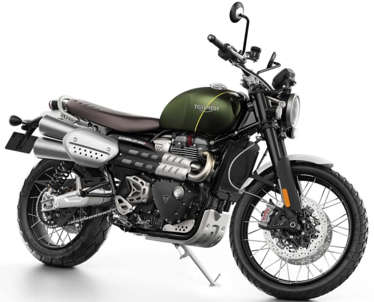 トライアンフ スクランブラー1200シリーズ|バイク用デイライト=DRL装備解禁【トライアンフ|半円リングと眉毛が目印】