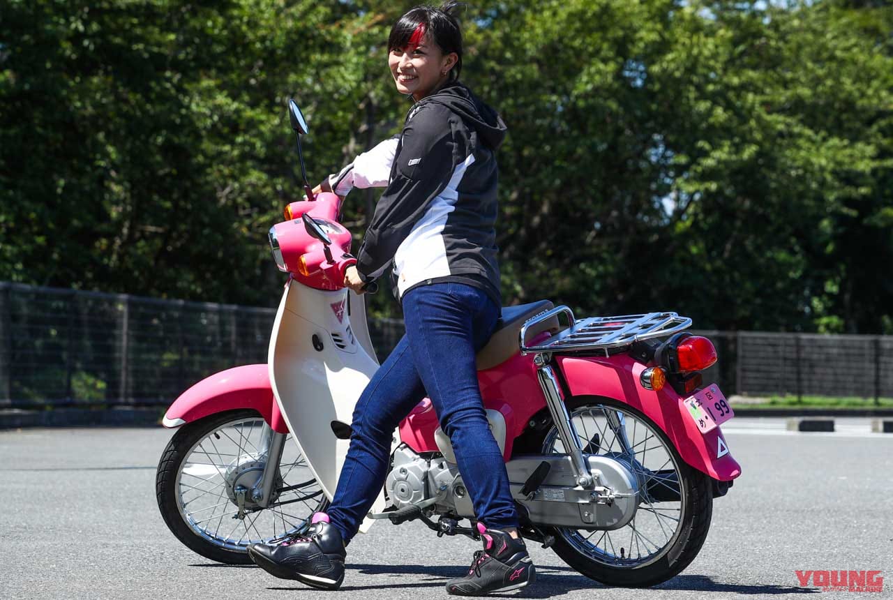 |岡崎静夏のスーパーカブ110 『天気の子』試乗インプレ【後編|思い通りに操れるのが魅力】