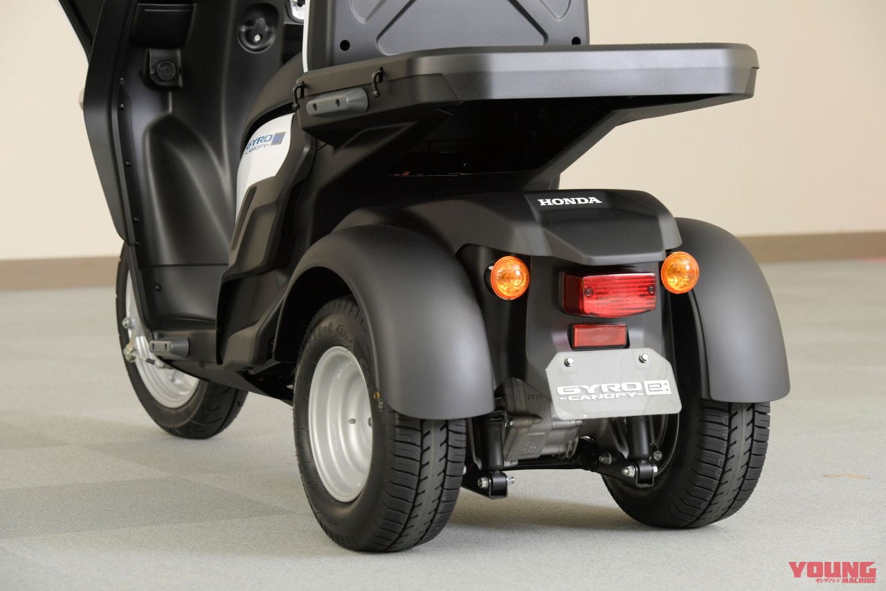 HONDA GYRO CANOPY e:|ホンダが新型の電動3輪「ジャイロe:」と屋根付き「ジャイロキャノピーe:」を正式発表!