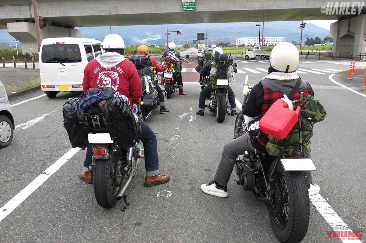 ハーレー×キャンプツーリングレポート〈甲府〜掛川編〉|マイパフォーマンス|ハーレー×キャンプツーリングレポート〈甲府〜掛川編〉【参加者全員同級生の旧車乗り】
