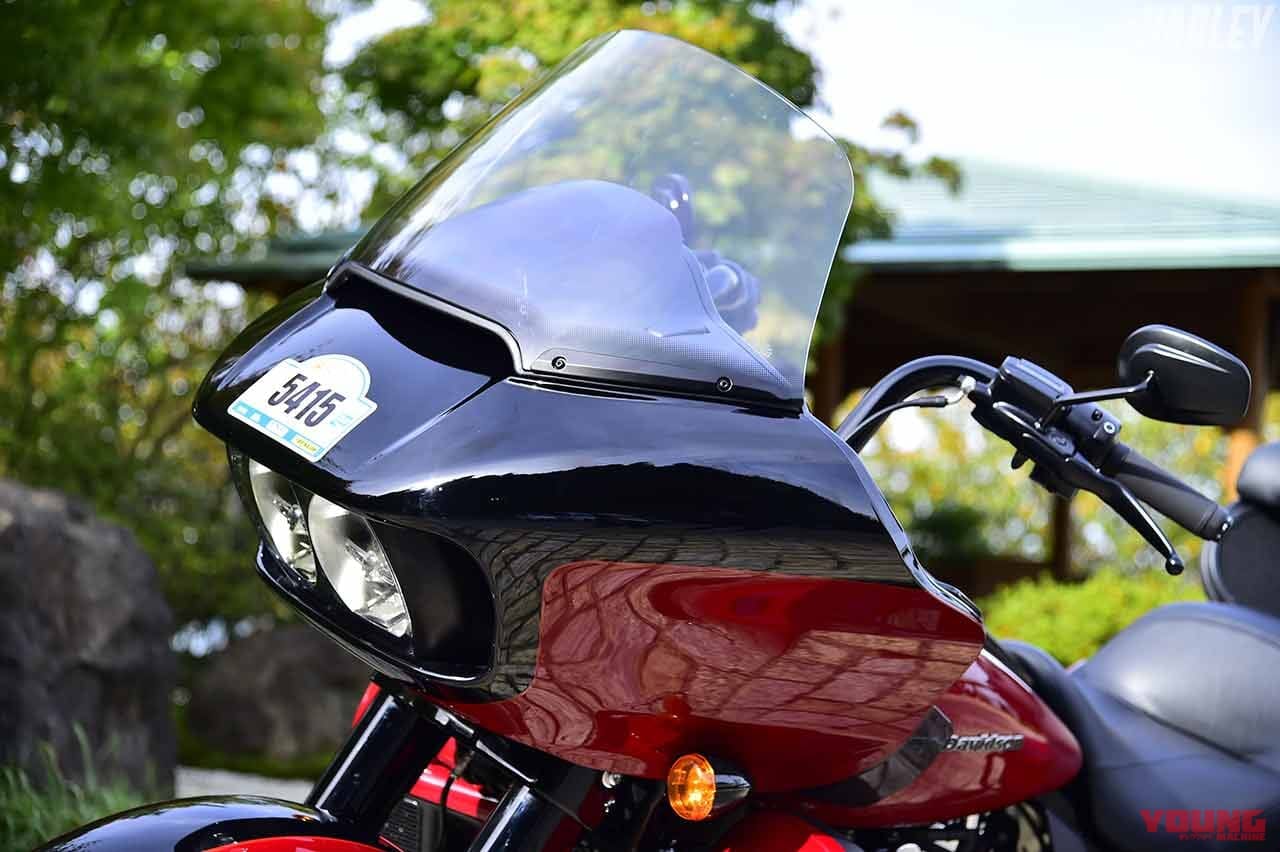 ロードグライドリミテッドのフロントカウル|SSTR2020:ハーレーを駆って日本列島縦断!目指すは千里浜なぎさドライブウェイ