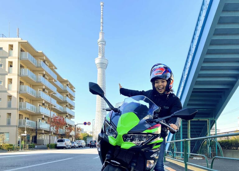カワサキプラザで手軽にバイクレンタル【バイクタレント岸田彩美が実際に借りてみた】|カワサキプラザで手軽にバイクレンタル【バイクタレント岸田彩美が実際に借りてみた】