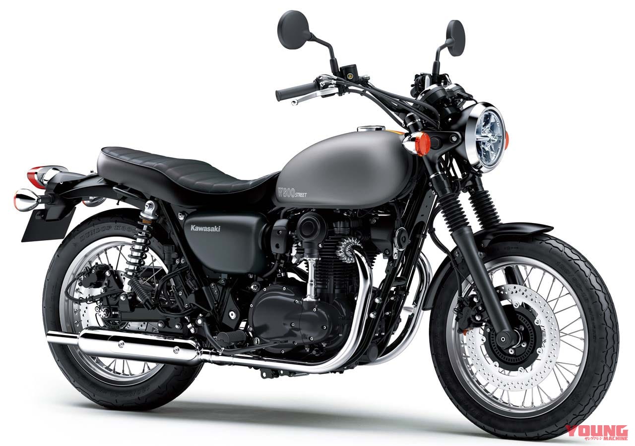 カワサキW800ストリート|カワサキ’21モデルの新色はほぼ出揃った!〈後編|Z900RS/W800/バルカンS〉