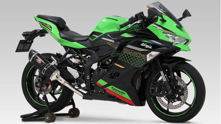 ヨシムラ 機械曲R-77S サイクロン カーボンエンド 政府認証|ZX-25R用ヨシムラマフラー・R-77Sサイクロン×6タイプ〈チタン/ステンレス〉