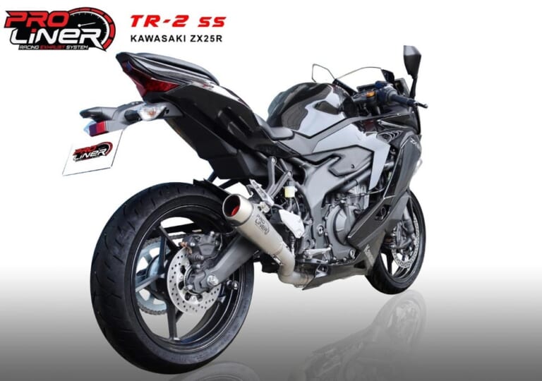 プロライナー TR-2 SS フルエキゾーストマフラー|ニンジャZX-25Rカスタム最前線:マフラー編〈アクラポビッチ|インドネシア製品etc.〉
