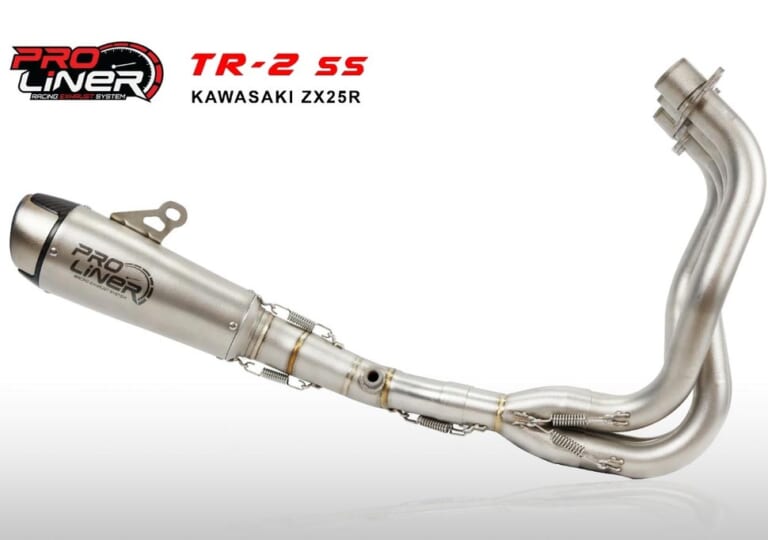 プロライナー TR-2 SS フルエキゾーストマフラー|ニンジャZX-25Rカスタム最前線:マフラー編〈アクラポビッチ|インドネシア製品etc.〉