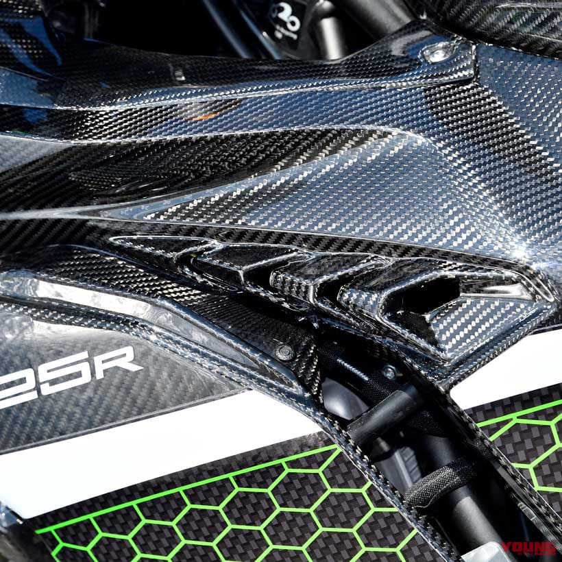 |ニンジャZX-25Rカスタム:エーテック×スナイパー【カーボン外装&ビレットパーツ】